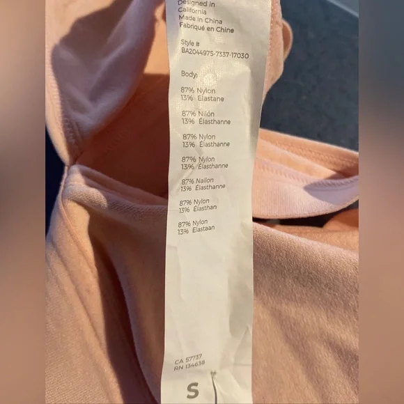 NWT FABLETICS Noelle Sculptknit RACERBACK BRALETTE SZ Small SOFT Pink Cloud - Picture 6 of 6